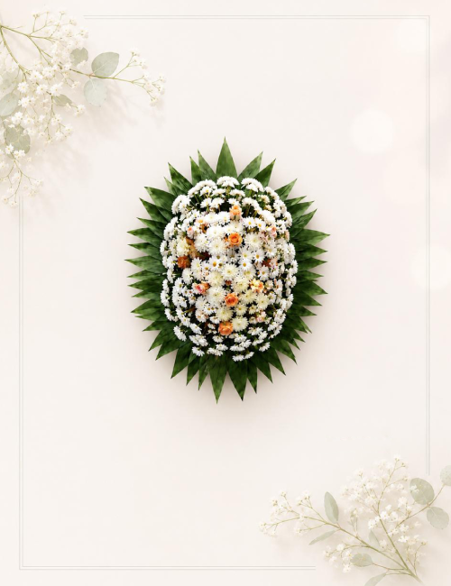 Coroa Clássica — coroa de flores para velório em Londrina